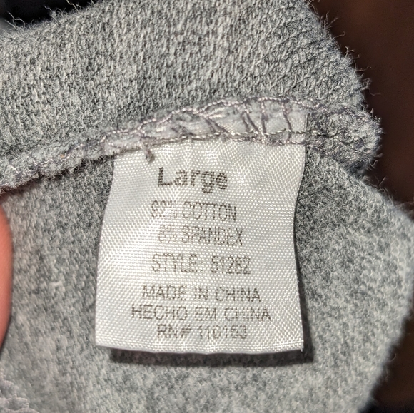 Poof Short Sleeve Grey Hoodie Sweatshirt Top - Picture 6 of 13